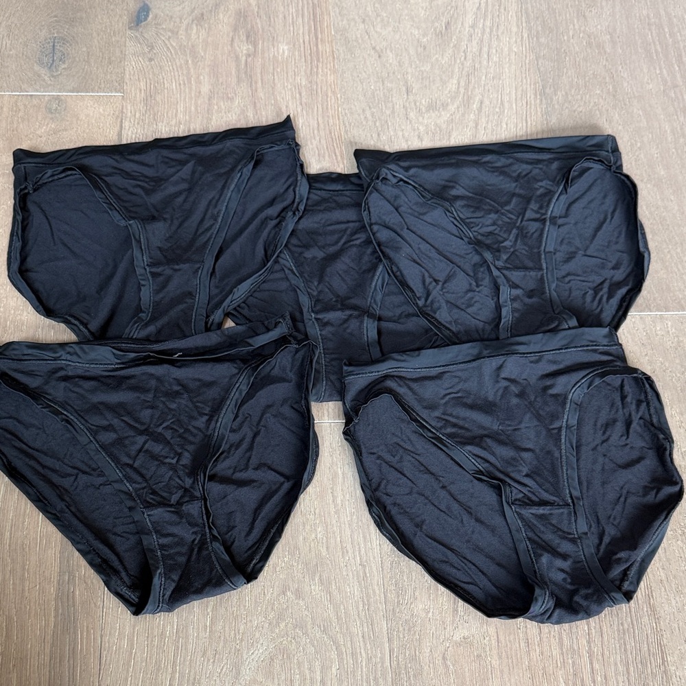 BRAND NEW Marks & Spencer Set of 5 Black Women's Underwear Flexifit Set SZ UK 6